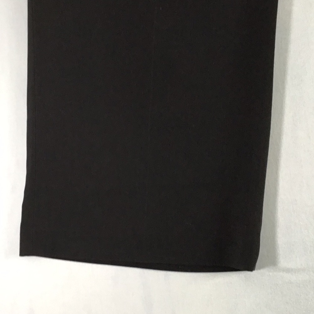 Dress Barn Nautical Black Button Wide Leg Crop Pants Professional Casual Size 14 - Picture 4 of 8